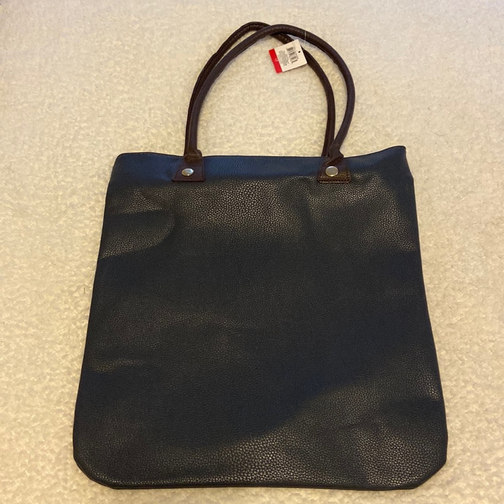 Navy tote bag